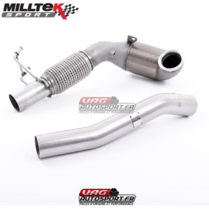Descente de Turbo moulée avec Cata Sport Hi-Flow 200 CPSI Race - 2.0 TSI EA888 GEN3 MQB - SSXVW388 - MilltekSport