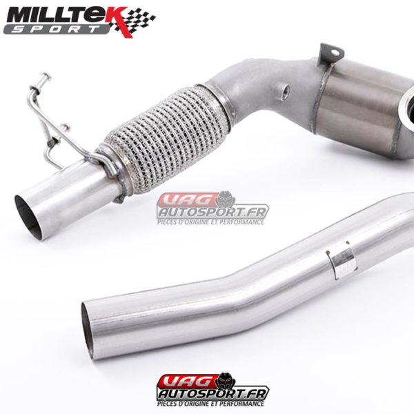 Descente de Turbo moulée avec Cata Sport Hi-Flow 200 CPSI Race - 2.0 TSI EA888 GEN3 MQB - SSXVW388 - MilltekSport – Image 2