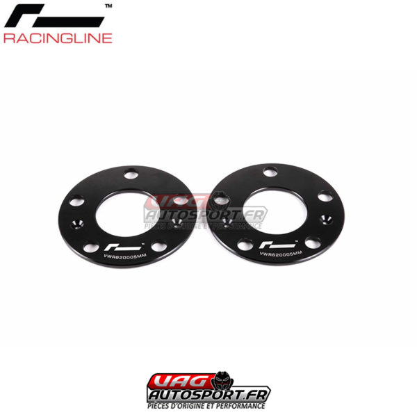 Elargisseurs de voies 5mm pour kit gros freins Racingline - VW Golf 7 / Leon 3 / S3 8V / OCTAVIA VRS III - TT MK3 MQB - VWR620005MM