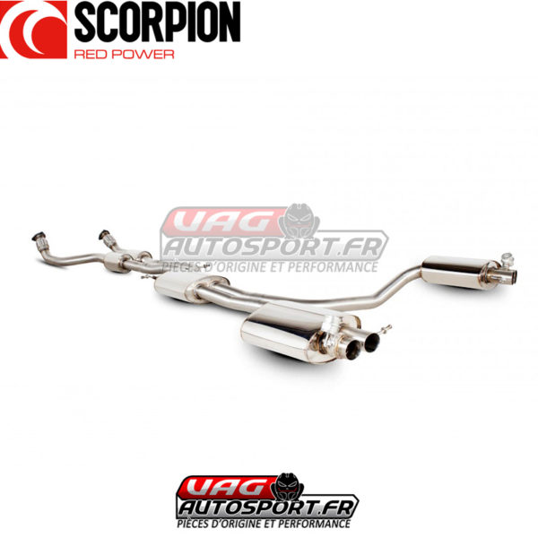 Demi-ligne d'échappement inox Scorpion pour AUDI RS4 B8 4.2 FSI Quattro Avant - SAU048SYS - Scorpion – Image 10