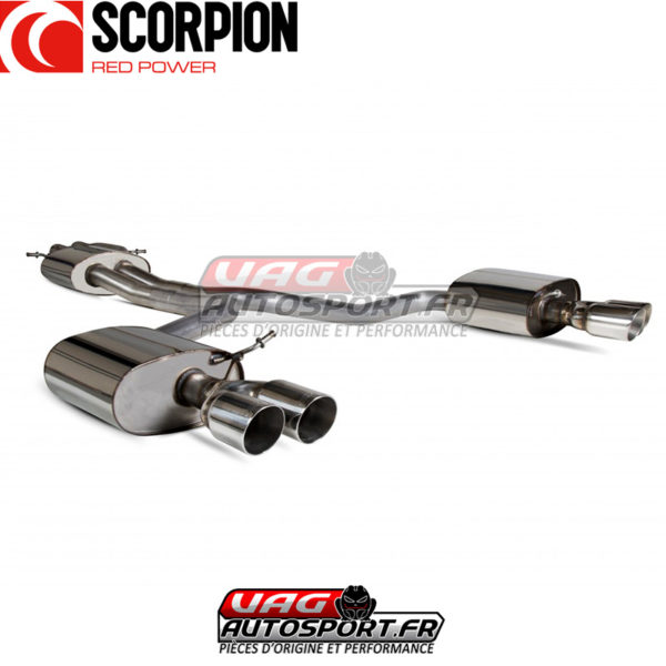 Silencieux arrière pour AUDI S4 3.0 TFSI 333cv V6 Quattro & Avant B8 & B8. 5 - SAU044 - Scorpion