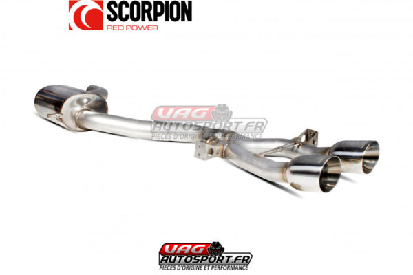 Catback Scorpion dual avec silencieux intermédiaire pour Seat Leon 2 Cupra 1P - SSTS009