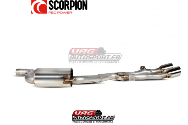 Catback Scorpion dual avec silencieux intermédiaire pour Seat Leon 2 Cupra 1P - SSTS009 – Image 3