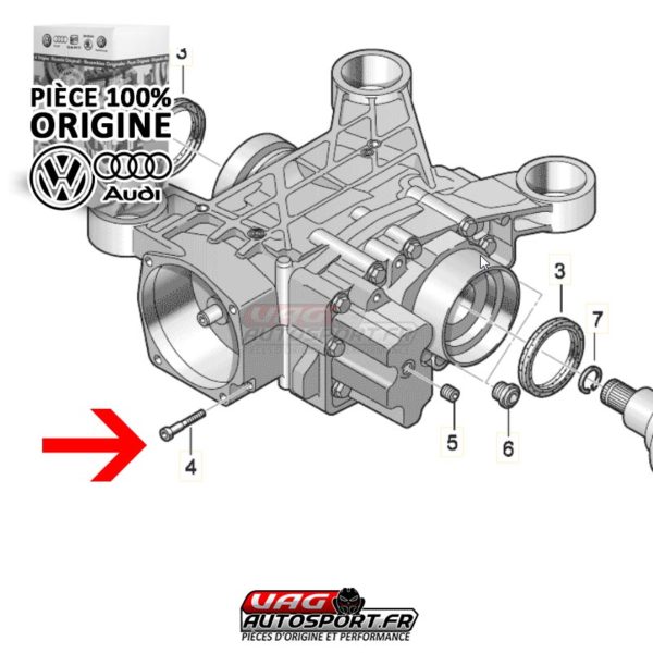 Bouchon de vidange pour HALDEX GEN4 et HALDEX GEN5 - 4 Motion/Quattro - Pièce Origine VW / AUDI – Image 2