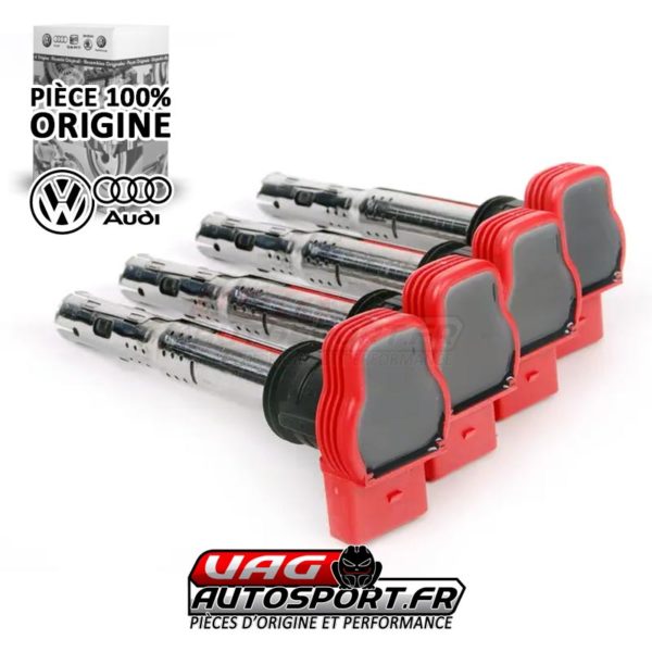 Véritables Bobines d'allumage d'Audi R8 pour moteurs 2.0 TFSI EA113 et 2.0 TSI EA888.1 EA888.2 - Pièces origine AUDI