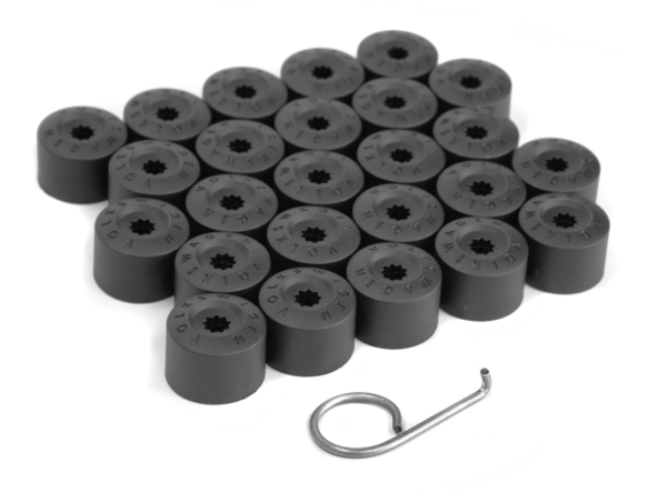 Kit de caches écrous d'origine Golf Passat Polo Touran (25 pièces) - 1K06011739B9 - pièces origine VW
