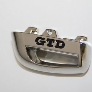 Capuchon de Clé GTD - Chrome et Noir - Couvre-Clé de Voiture - 100% origine VW - 5G0959893AFOD