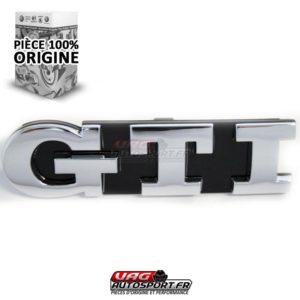 Emblème original GTI Chromé pour calandre -1K6853679DFXC- Pièce origine VW