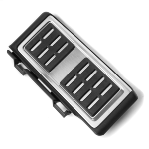 Repose-pieds inox origine VW / AUDI pour Golf 7 Audi A3 (8V) - alu brossé