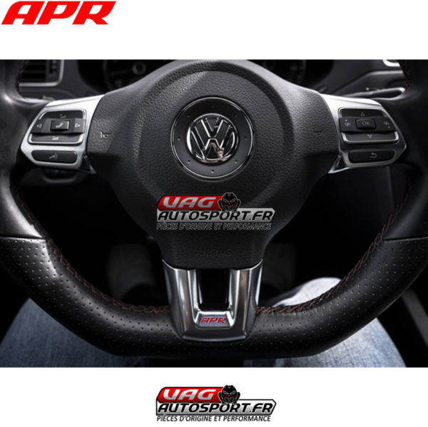 Insert de volant en alu brossé - VW GOLF MK6 - APR - MS100088 – Image 3