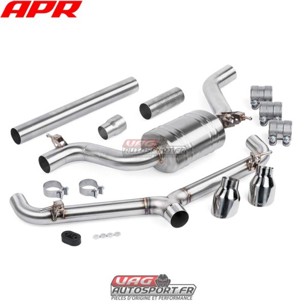 Catback avec intermédiaire et suppression du silencieux pour VW GOLF MK7.5 GTI - CBK0006 - APR