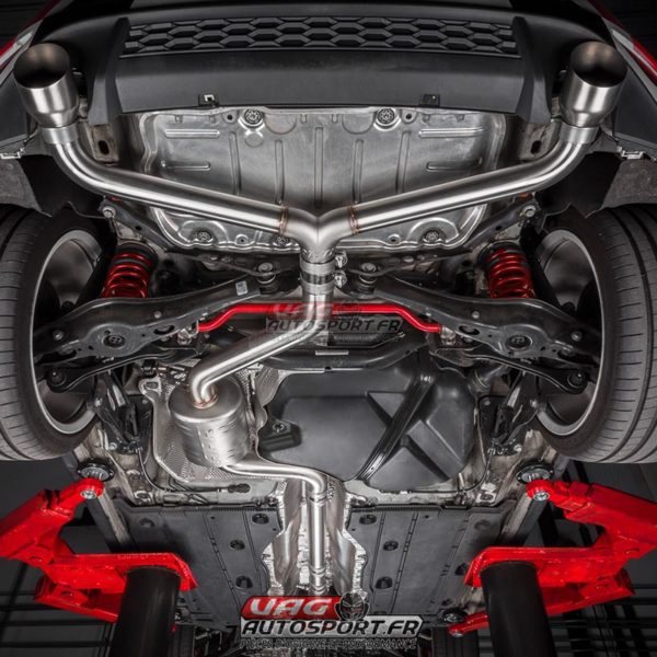 Catback avec intermédiaire et suppression du silencieux pour VW GOLF MK7.5 GTI - CBK0006 - APR – Image 3