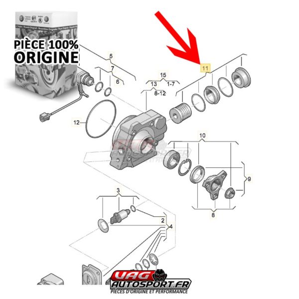 Filtre pour HALDEX GEN4 (VW GOLF 5R32 PASSAT B6 R36- AUDI A3 - TT QUATTRO) - 02D598574 - Pièce origine VW / AUDI – Image 3