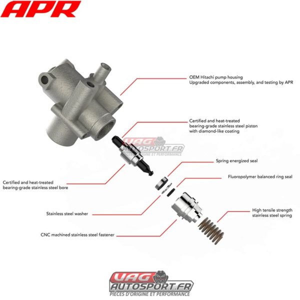 Kit Piston renforcé pour pompe HP - 2.0 TFSI EA113 - APR MS100017 – Image 2