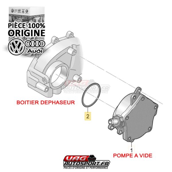 Joint de pompe à vide - 06D145117A - 2.0 TFSI EA113 - Pièce origine VW – Image 2