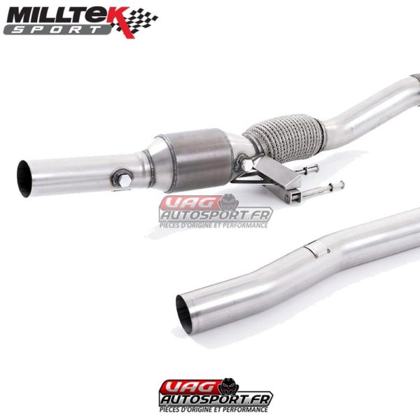Descente de Turbo moulée avec Cata Sport Hi-Flow HJS 200 CPSI -  SSXAU312 - MilltekSport