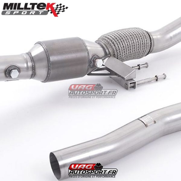 Descente de Turbo moulée avec Cata Sport Hi-Flow HJS 200 CPSI -  SSXAU312 - MilltekSport – Image 2