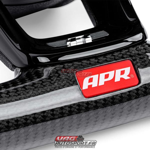 Volant carbone et cuir perforé avec surpiqûres grises pour VW Golf 7R MS100206 (boite manuelle) – Image 4