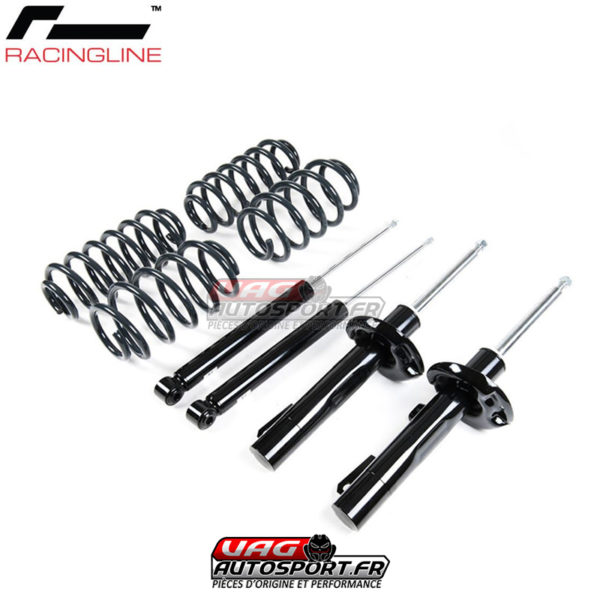 Kit Amortisseurs Sport et ressorts courts - Châssis MQB Traction avant : Golf 7, Leon 3 5F, A3 8V, Octavia 5E - VWR30G7ML - RacingLine