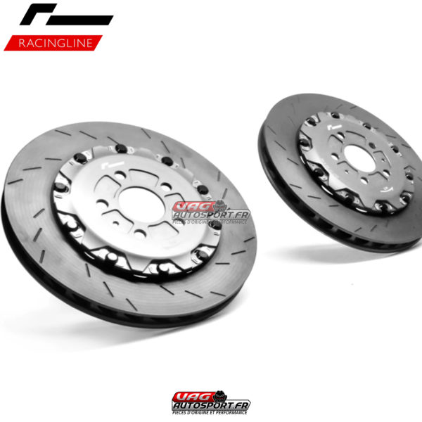 Kit gros freins avant - Etriers 6 Pistons Rouge - Golf 5 Gti / 6R / S3 8P ... - Disques 380mm Carbone Céramique - VWR651001-RED - RacingLine – Image 3