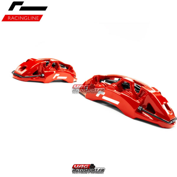Kit gros freins Etriers 6 Pistons - Rouge - MQB - Disques 380mm Carbone Céramique - VWR651000-RED - RacingLine – Image 3