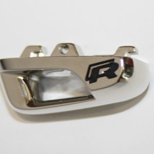 Capuchon de Clé VW GOLF 7R- Chrome et Noir - Couvre-Clé de Voiture - 100% origine VW - 5G0959893BFOD