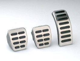 Kit cache pédalier alu brosse AUDI TT - Golf IV 4, Bora Audi A3 - Pièce 100% origine Volkswagen / Audi