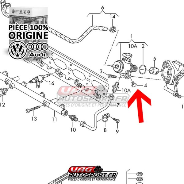 Bouchon de pompe haute pression EA888.3 - 06C127535 - Pièce 100% origine Volkswagen / Audi – Image 4