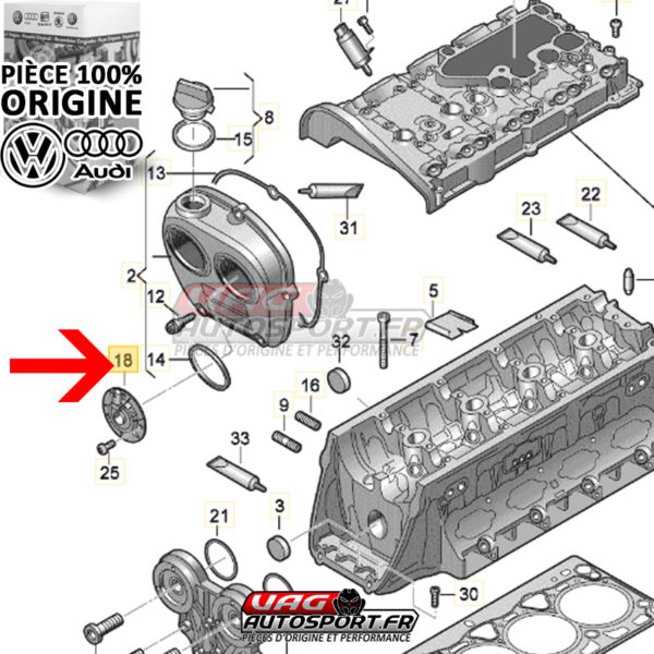 Capteur d'arbre à cames - 06L109259D - 2.0 TSI EA888 GEN3 - Pièce 100% origine Volkswagen / Audi – Image 6