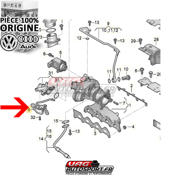 Electrovanne N75 pour moteur 1.4 TSI CAXA & CNVA - Pièce 100% origine Volkswagen / Audi – Image 2