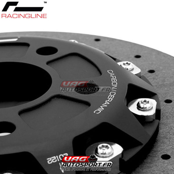 Jeu de plaquettes + disques de frein arrière 310 x 22 mm - Carbone - Racingline - VWR680020 - VAG MQB – Image 4