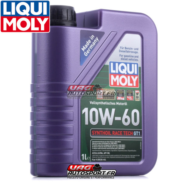 Huile SYNTHOIL RACE TECH GT1 - 10W60 - 100% synthèse - 1 LITRE - Liqui Moly – Image 2