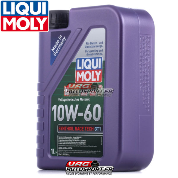 Huile SYNTHOIL RACE TECH GT1 - 10W60 - 100% synthèse - 1 LITRE - Liqui Moly – Image 3
