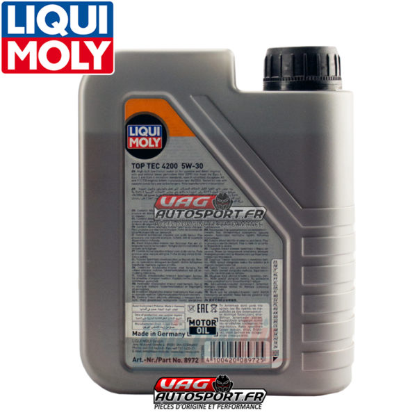Huile Moteur 5W30 Longlife 3 - LIQUIMOLY - Idéale pour Moteurs 1.9 TDI et 2.0 TDI - Norme VAG 504.00/507.00 – Image 3