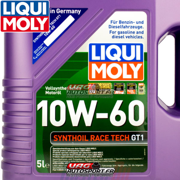 Huile SYNTHOIL RACE TECH GT1 - 10W60 - 100% synthèse - 5 LITRES - Liqui Moly – Image 4