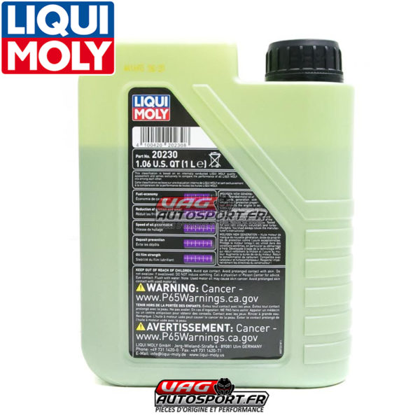 Huile moteur 5W40 - 100% synthèse - 1 LITRE - Molygen New Generation - Liqui Moly – Image 2