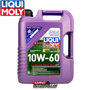 Huile SYNTHOIL RACE TECH GT1 - 10W60 - 100% synthèse - 5 LITRES - Liqui Moly