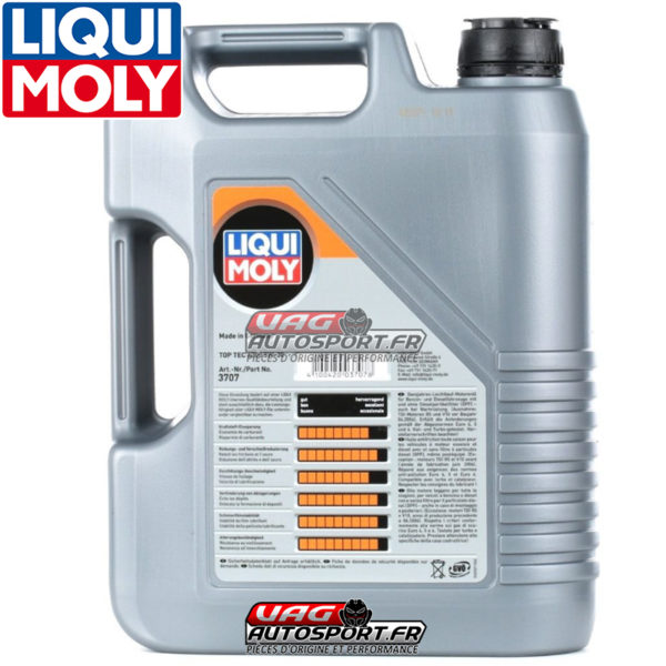 Huile moteur TOP TEC 4200 - 5W30 - 100% synthèse - 5 LITRES - Liqui Moly – Image 6