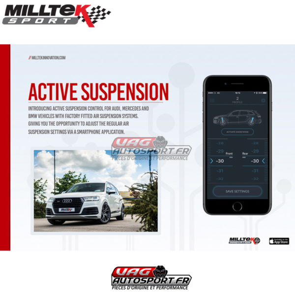 Active Suspension Control System (Avec Module Bluetooth + Cablage) - SSXAU672 - Milltek – Image 2