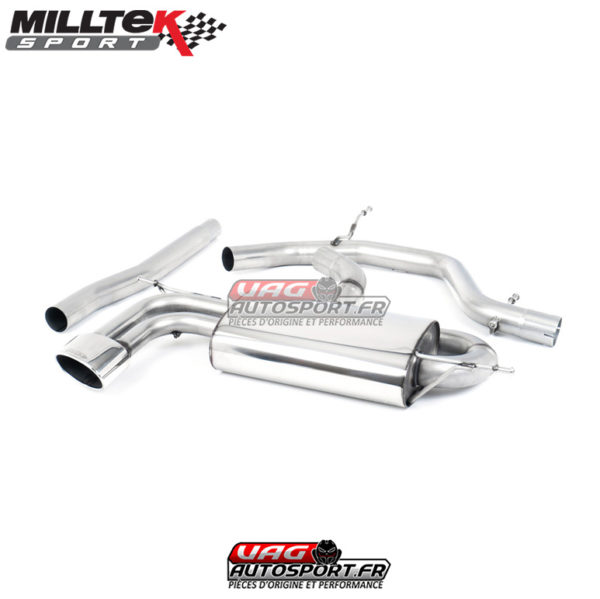 Cat-Back / Demi ligne d'échappement sans intermédiaire - SEAT Leon 1P FR 2.0 TDi 170cv DPF - SSXSE129 - Milltek