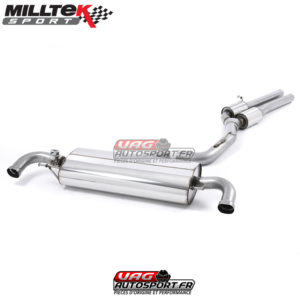 Demi-ligne (CatBack) - Avec silencieux intermédiaire - Homologuée CE - Avec Valves Active - AUDI TTRS MK2 - SSXAU227 - Milltek