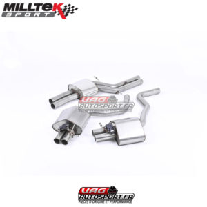 Demi-ligne (CatBack) - Avec silencieux intermédiaire Road - Avec systeme ValveSonic - RS6 4.0 TFSI Bi-Turbo - SSXAU579 - Milltek