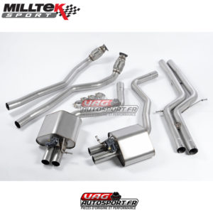 Demi-ligne (CatBack) - Sans Intermédiaire - Avec systeme ValveSonic - 4.0 TFSI Bi-Turbo - SSXAU365 - Milltek
