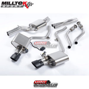 Demi-ligne (CatBack) - Système ValveSonic - Sorties Ovales - 3.0 TFSI - SSXAU380 - Milltek