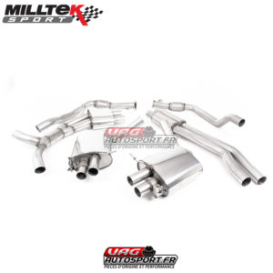 Demi-ligne (Catback) Resonated - Sorties Ovales Titane - Audi RS5 B9 2.9 V6 Turbo Sportback (Sans FAP) (2019+) - SSXAU858 - Milltek