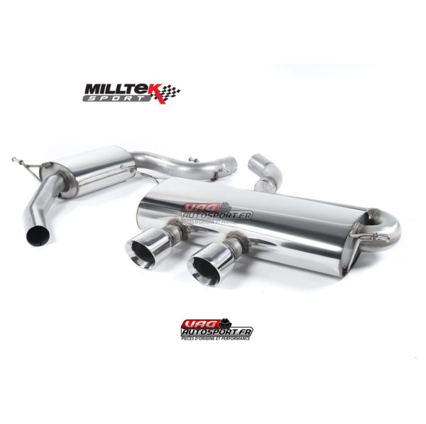 Demi-ligne (Catback) avec intermédiaire - Look R32 - VW Golf Mk5 GTi 2.0 TFSI - SSXVW169 - Milltek