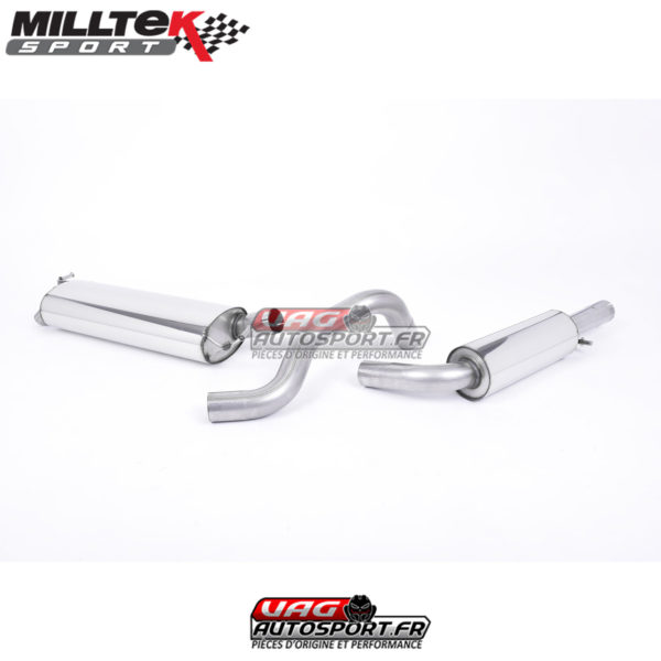 Ligne d'échappement inox - Audi A3 8L 1.8T 2WD 3 / 5 Portes (1996-2004) - SSXAU081 - Milltek (FAUX)