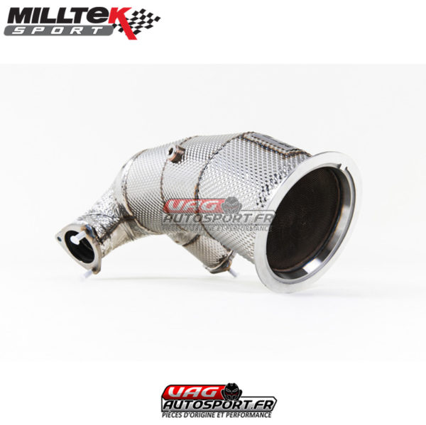 Descente de Turbo HJS avec catalyseur HiFlow 200 CPSI Euro 6  - Montage avec ligne Milltek ou origine - SSXAU725 - Milltek