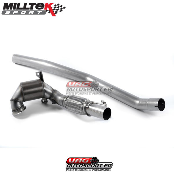Descente de Turbo avec Cata Sport Hi-Flow 200 CPSI - Montage obligatoire avec ligne Milltek - Homologué CE - SSXAU423 - Milltek