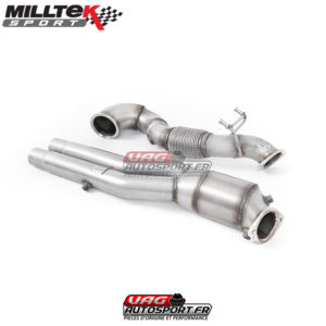 Descente de turbo avec catalyseur Sport 200 CPSI et Bypass FAP - 2.5 TFSI EVO - SSXAU818 - Milltek